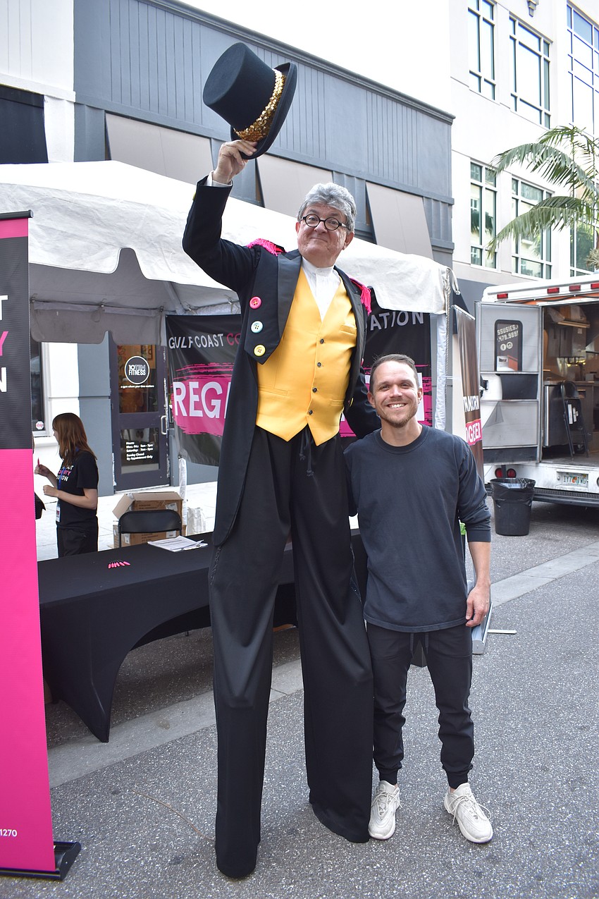 Circus Arts Conservatory, Sarasota, performer Aaron Watkins, and Jordan Rippy