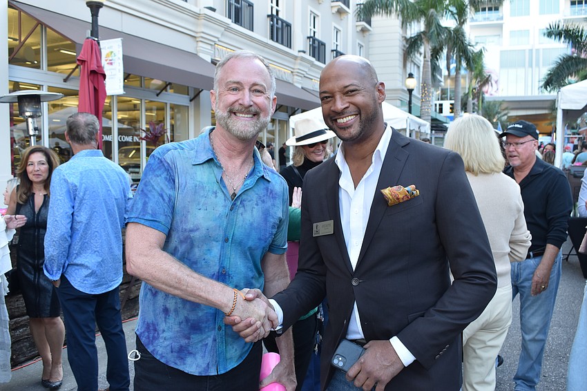 Jeffery Kin, Executive Director and CEO of Sarasota Rising, and Mayor Kyle Battie