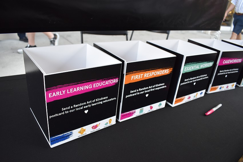 The event included a booth where attendees could submit 