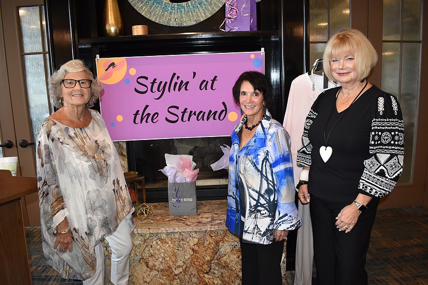 Eloise Eckler, Lil Vivona and Christine Levine put together the event to benefit the Food Bank of Manatee County.