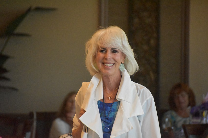 River Strand's Valerie Thurston says she was comfortable being a model for the event because she would be seeing all her friends.