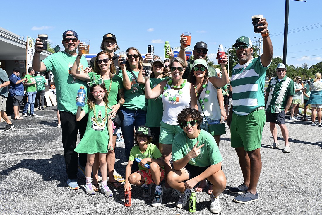 The Morrissey and McCarthy families were having a blast at the event.