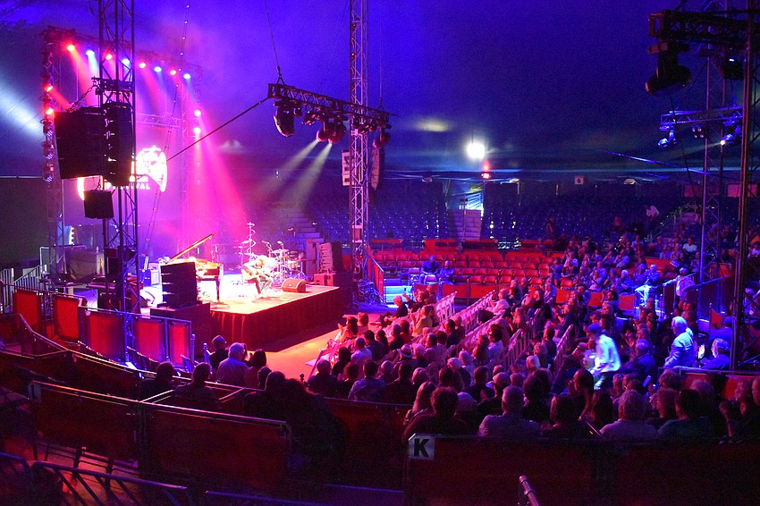 The event took place inside the Circus Sarasota tent at Nathan Benderson Park.