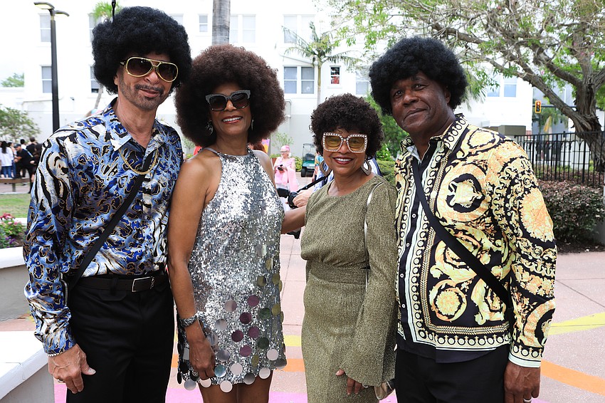 Sam Scott and co-chairwomen Dona Scott with co-chairwoman Rosa Stanfield and Willie Stanfield