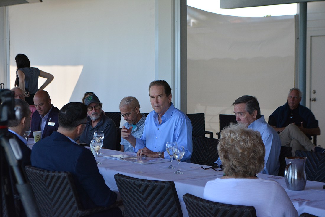 U.S. Rep. Vern Buchanan hosted a roundtable with local leaders about recent red tide outbreaks on Florida's Gulf coast.