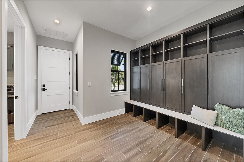 The home has a bounty of storage space.