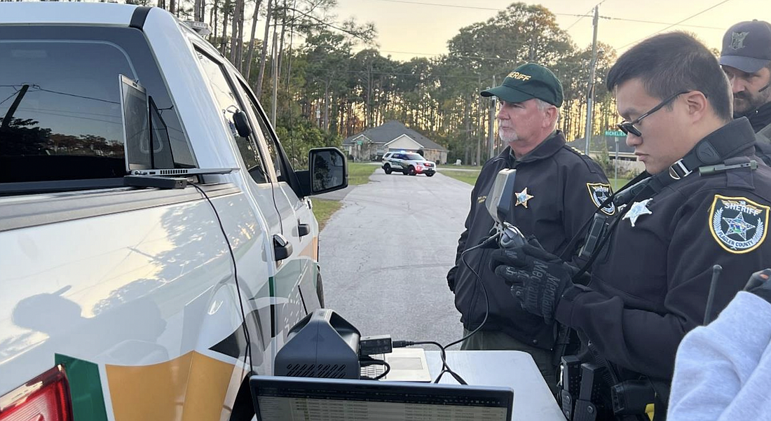 Sheriff Rick Staly alongside FCSO Drone Unit at the scene of the standoff on March 20. Image courtesy of FCSO.