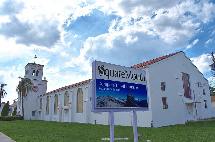 Squaremouth made headlines in 2018 when it bought a former church, located at 4355 Central Ave. in St. Petersburg, and converted the property into its headquarters.
