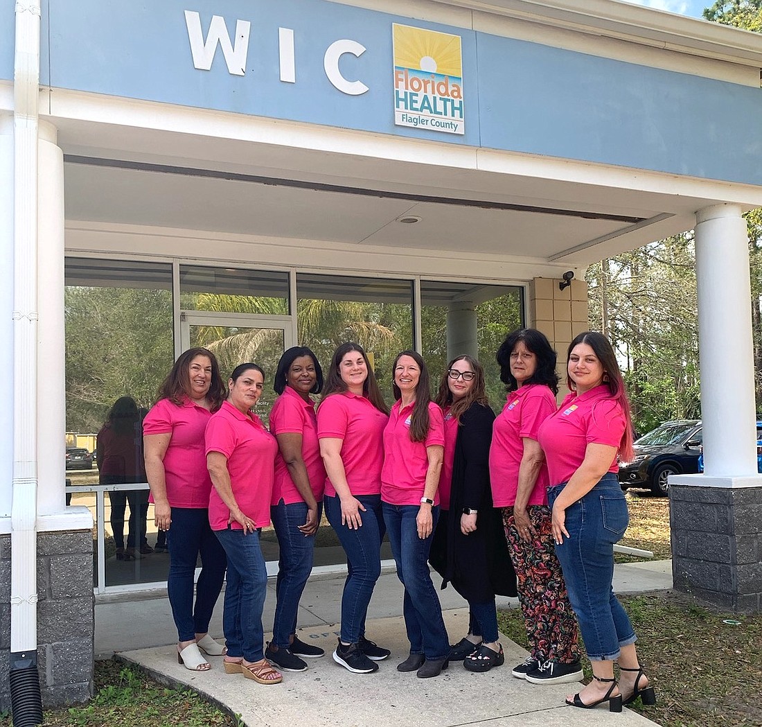 Women, Infants and Children Program specialists Daisy Flores, Maritza Vargas, Mirlande Cantave, Danielle Dragon, Michelle Morrell (program director), Mary Kauffman, Karen Riley and Ashley Price