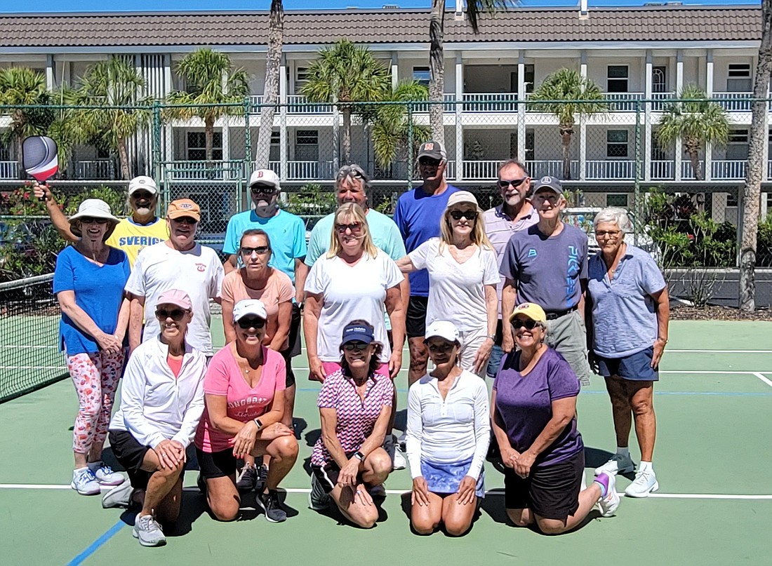 The second annual doubles pickleball tournament is held at Longboat Harbour.