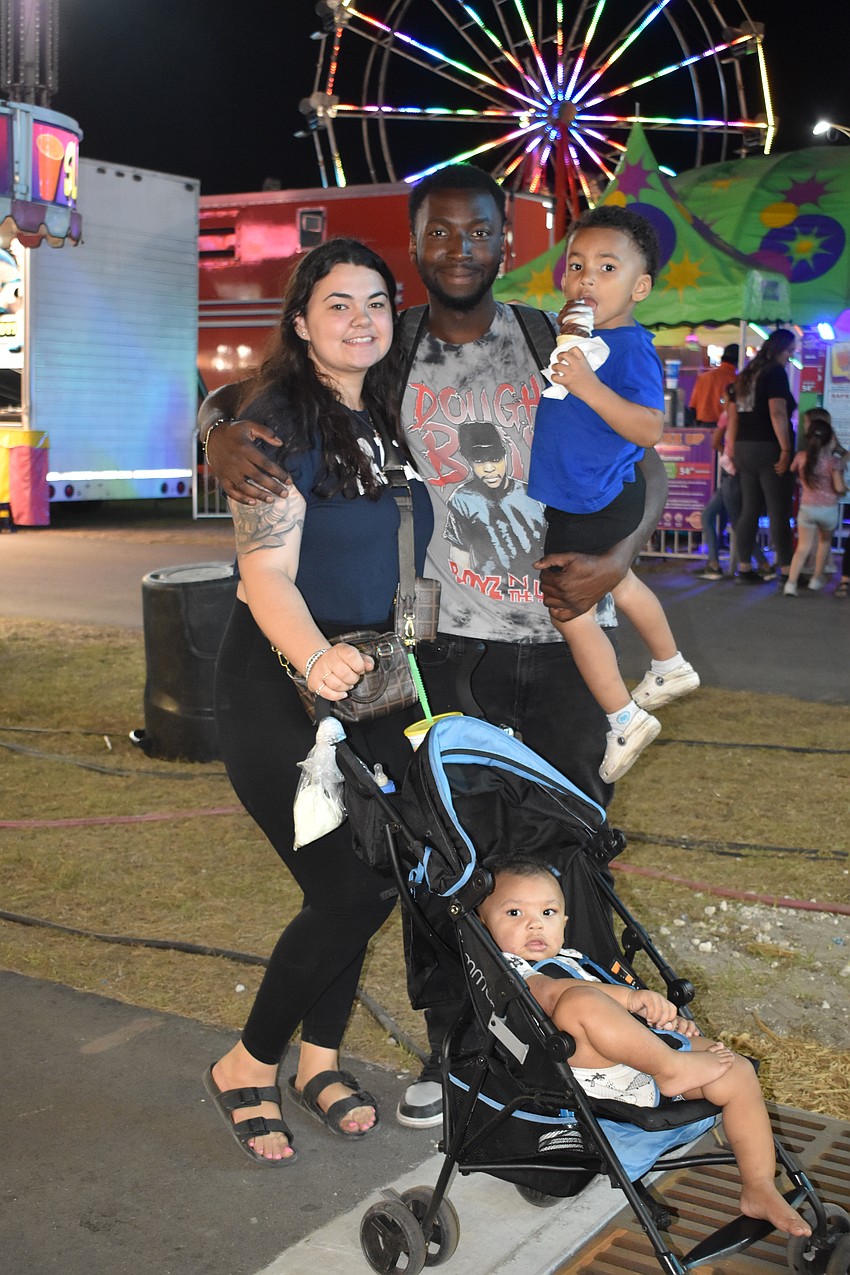 Jocelyn Surber, Joshua Griffin, 1-year-old Jaxon Griffin, and 3-year-old Joshua Griffin, Jr.