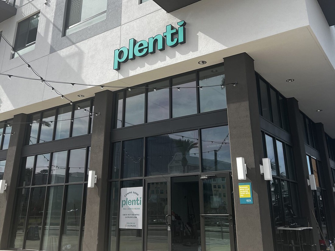 Plenti restaurant is at 200 Riverside Ave. in the Vista Brooklyn building.
