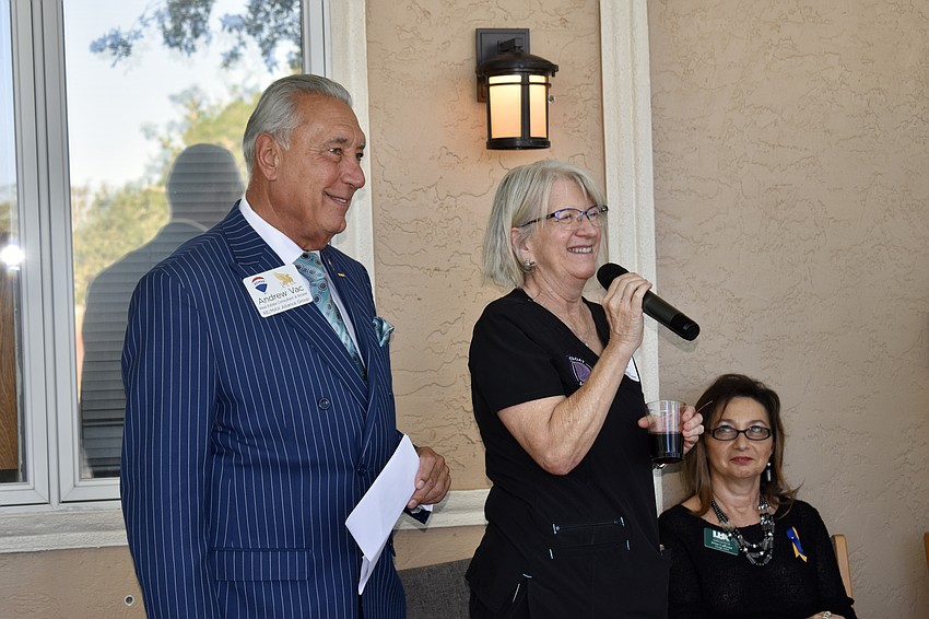 Andrew Vac and Liz Yerkes, owner of Longboat Massage