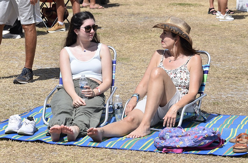 Sarasota 16-year-old Olivia Bains enjoy the nice weather with her mother Patty Ordonez, who decided to attend the event because it fell on her birthday this year.