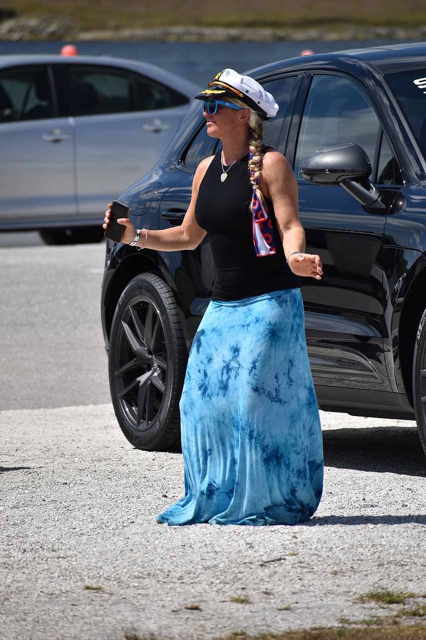 Kara Nally of The Kara Nally Band dances to live music by Kettle of Fish.