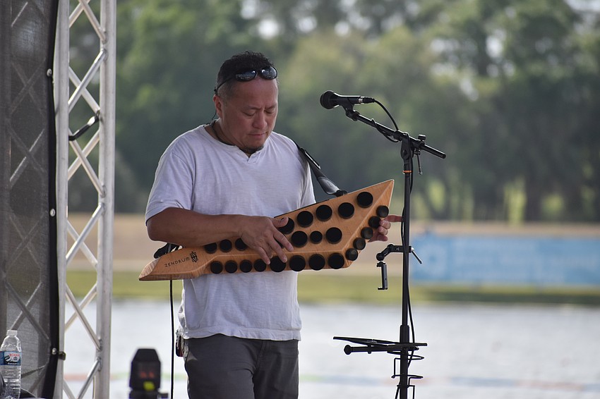 Rick Mongaya performs with Mylon & The Pop-Ups.