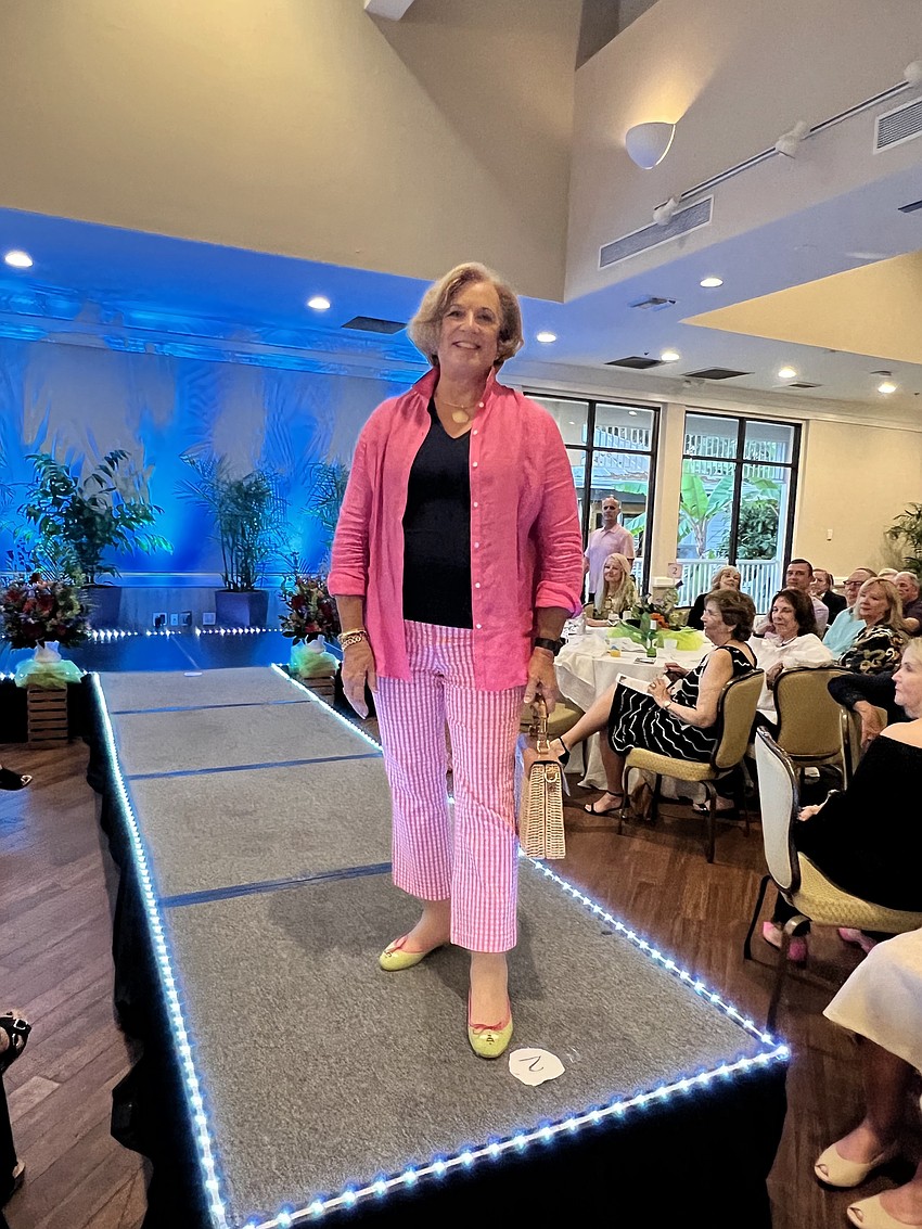 Commission-At-Large BJ Bishop is pretty in pink but made sure to include her favorite color black.