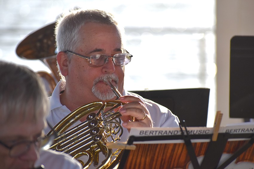 Jim Bertrand on the French horn