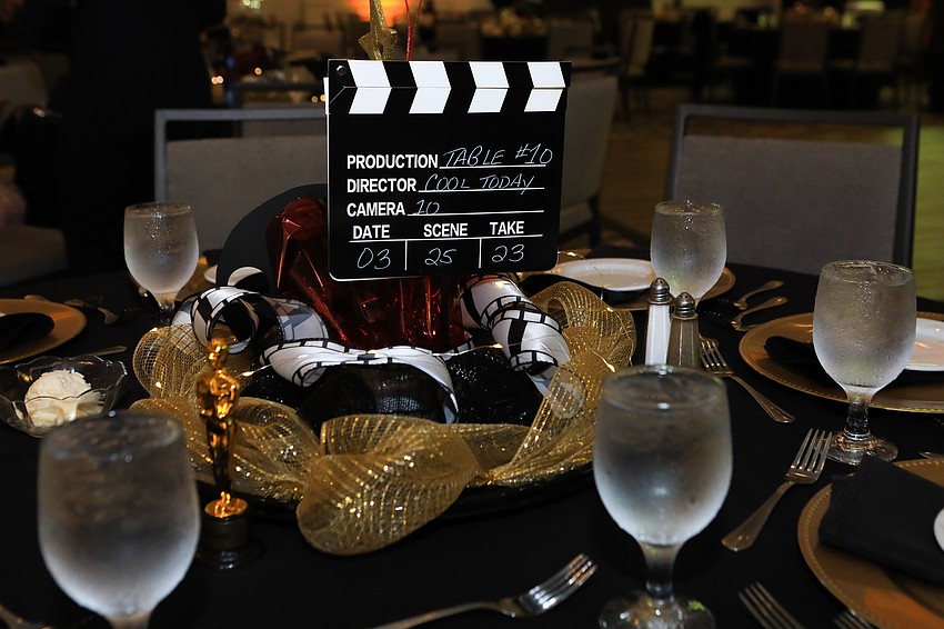 The night had a Hollywood theme.