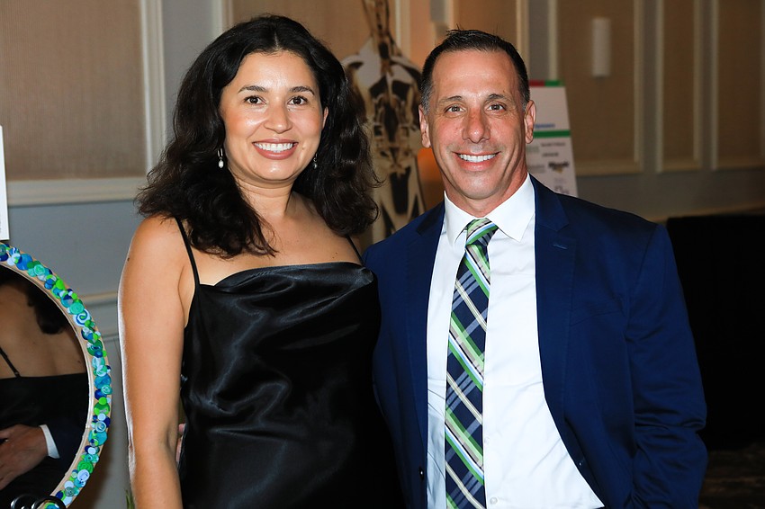 Joana and Robert Farias were all smiles.