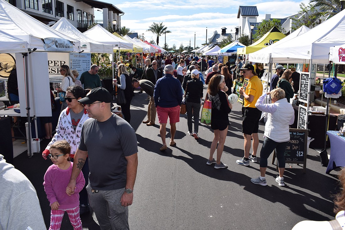 Waterside Place, which hosts a weekly farmers market, has been growing. On Tuesday, the Black Dog store joined the retail lineup.