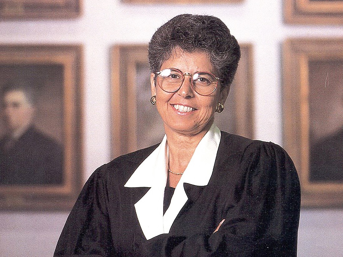 Former state Supreme Court Chief Justice Rosemary Barkett.