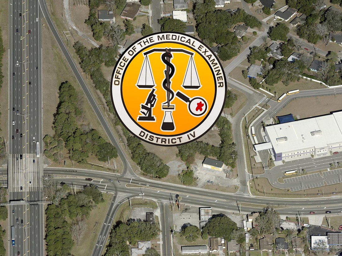 The proposed District IV Medical Examiner’s Office site is east of Interstate 95 and North of Golfair Boulevard.