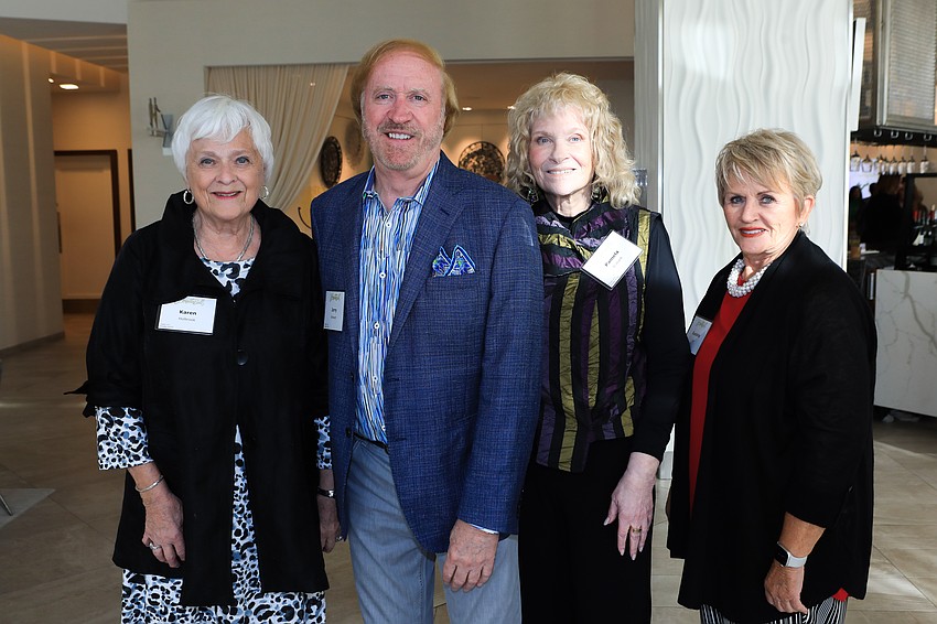 Regional Chancellor Karen Holbrook, Jerry Brabant, Pamela Brabant and Suedelle Alt
