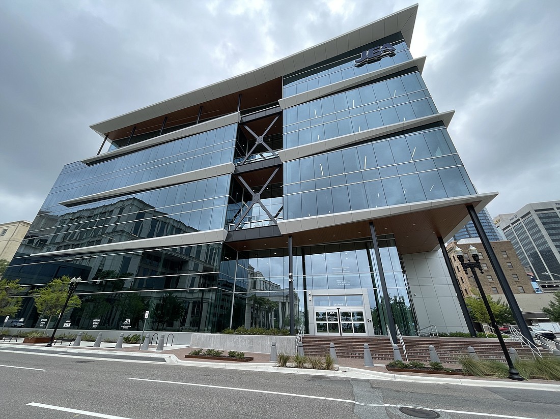 The new JEA headquarters at 225 N. Pearl St. in Downtown Jacksonville.