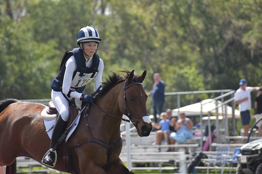 Cassie Sanger and Fernhill Zoro are a picture of concentration as they go through the course at TerraNova.