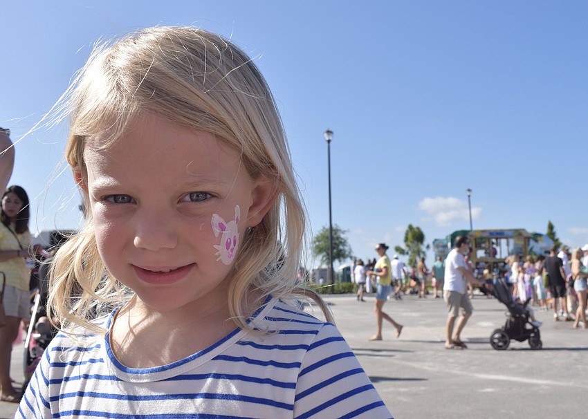 Harmony's Josie McComas loves getting her face painted.