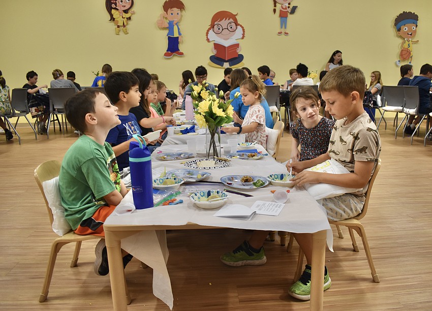 The Seder meal begins.