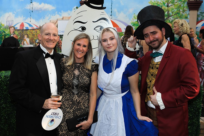 Sam and Erin Hardie with Elizabeth Unruh and Brendan Assaf with Ringling Royals