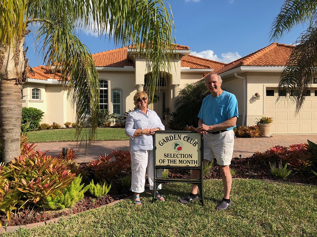 Deborah and John Sewell, of Cochise Court, have been recognized as the April 2023 Selection of the Month recipients by The Garden Club at Palm Coast. Courtesy photo