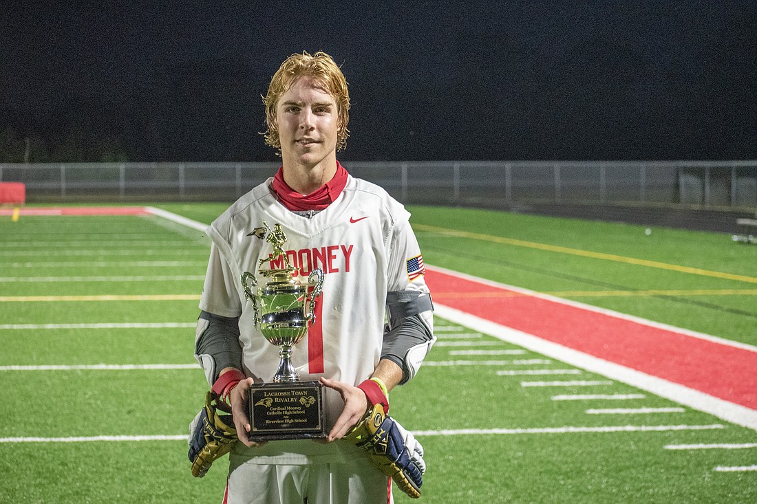 Cardinal Mooney senior Sean Laureano.
