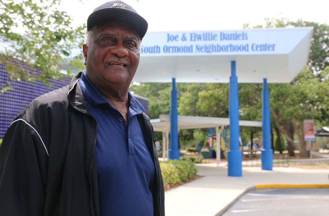 Joe Daniels has dedicated a significant portion of his life to bettering youth sports programs in Ormond Beach, and now, the South Ormond Neighborhood Center bears his and his wife's name. Photo by Jarleene Almenas