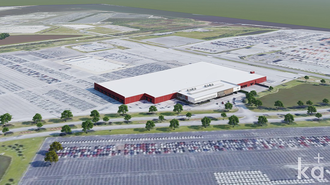 The 88-acre Southeast Toyota Distributors LLC vehicle processing facility will include seven proposed buildings totaling more than 380,000 square feet serving as an office space and vehicle processing.