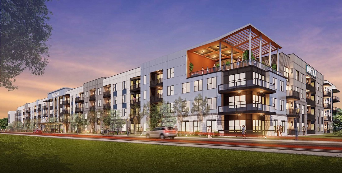 The four-story, 240-unit Artea apartments is a $93 million project.