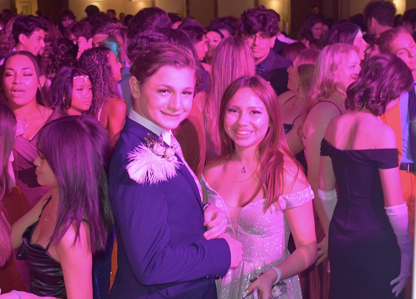 Seniors Josh Schwab and Lindsay Page hit the dance floor. 