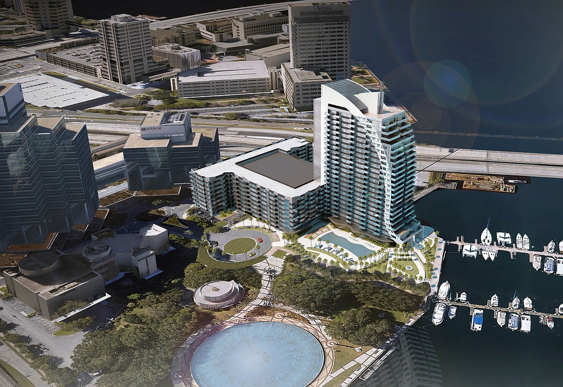 The RD River City Brewery mixed-use development would include 410 residential units, a 535-space parking garage and a waterfront restaurant. It would sit on the Downtown Southbank between the Acosta Bridge and Friendship Fountain along the St. Johns River.