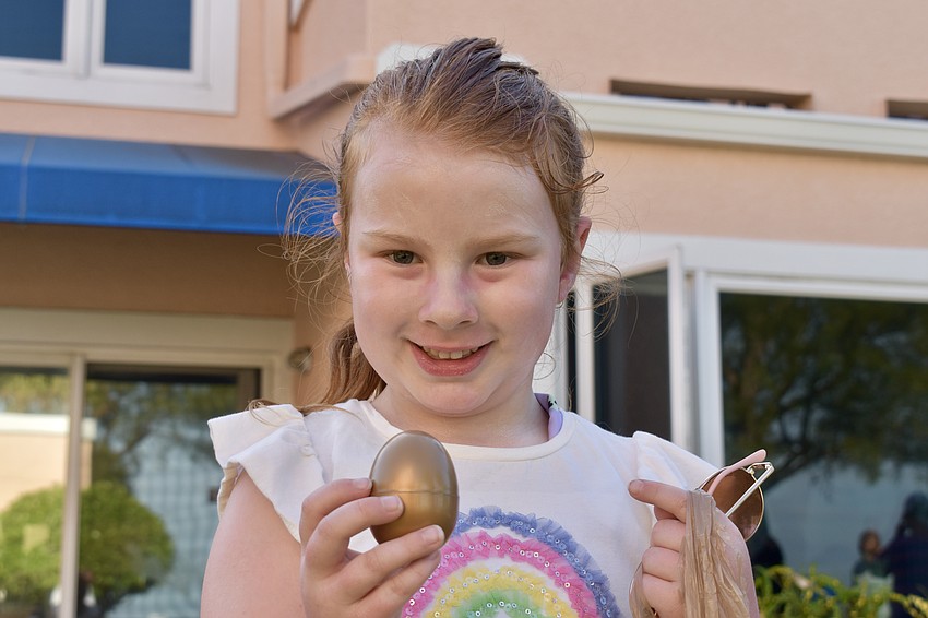Kiera Bourke finds a golden egg.