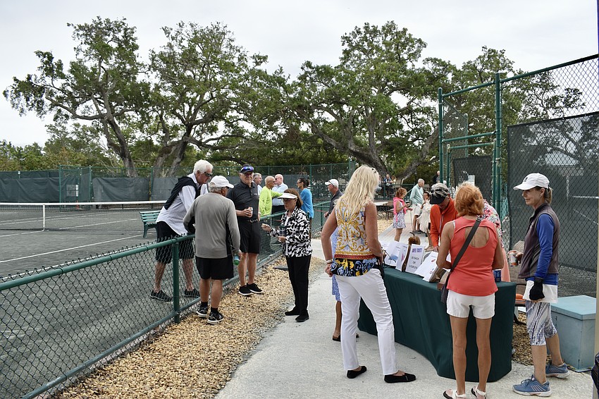 The Longboat Key Tennis Center holds a goodbye party for seasonal residents on April 11.
