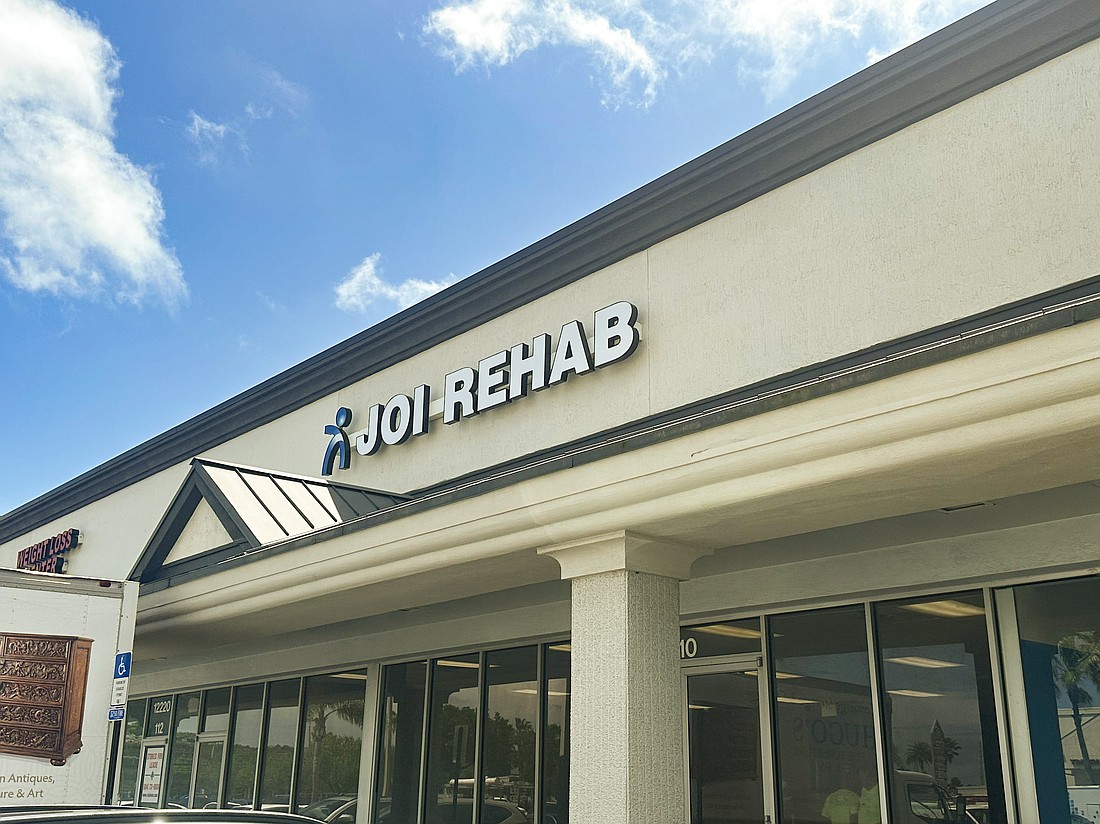 Jacksonville Orthopaedic Institute has the sign up for its JOI Rehab center at southeast Kernan and Atlantic boulevards.