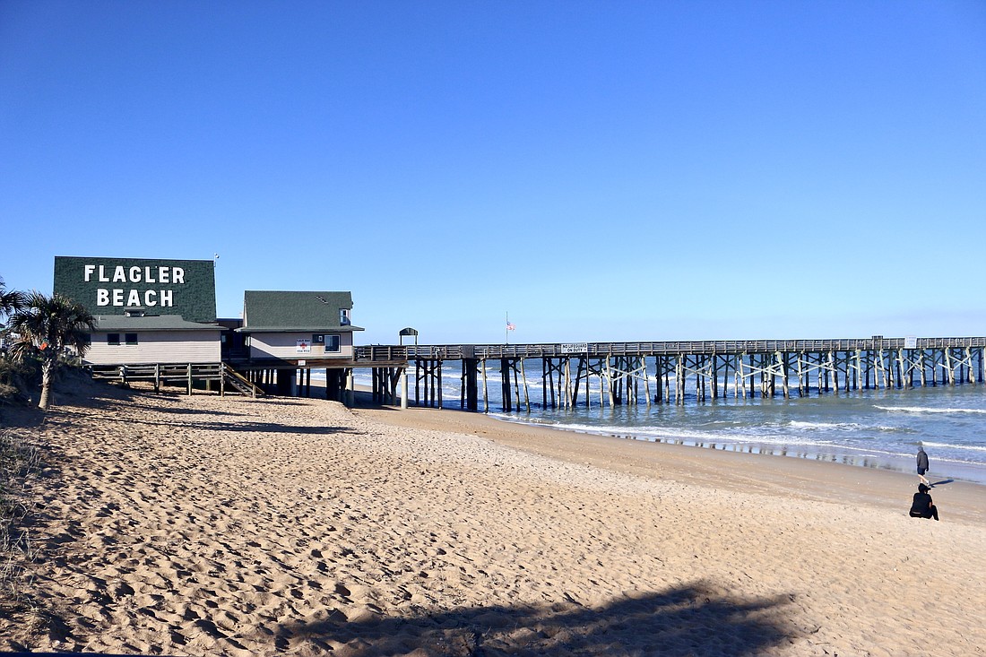 The Flagler Beach pier has been closed since late 2022 due to storm damage. Photo by Sierra Williams
