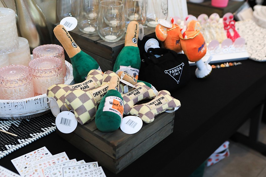 Guests bought items from pop-up vendors.