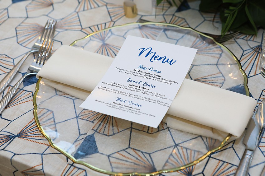 Guests met for dinner following the speaker segment.