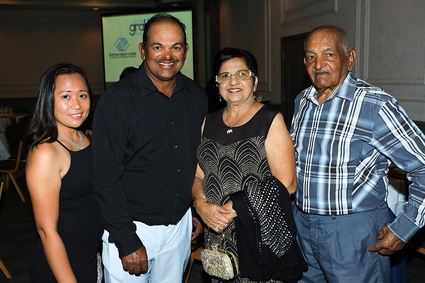 Elaine, Raj, Chan and Dooley Maharaj