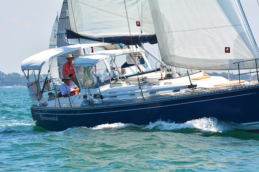 Skipper Marvin Quin and his crew on Quinessential won the Price Cup.