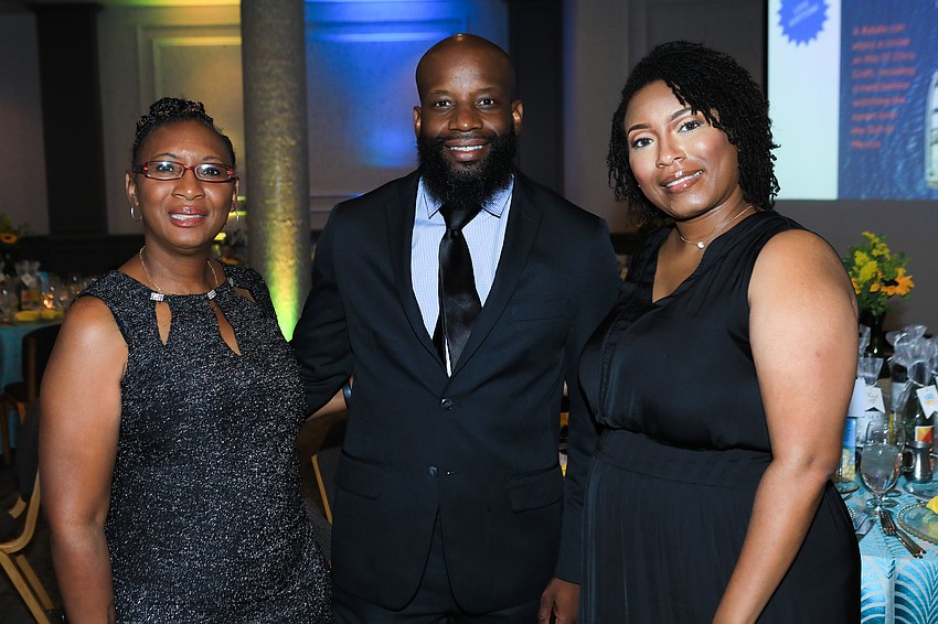 Leslie Harrell, Frank Jenkins Jr. and Shavonne Sams