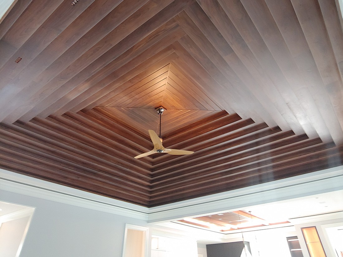 The interior ceiling for a home in Marsh Landing.